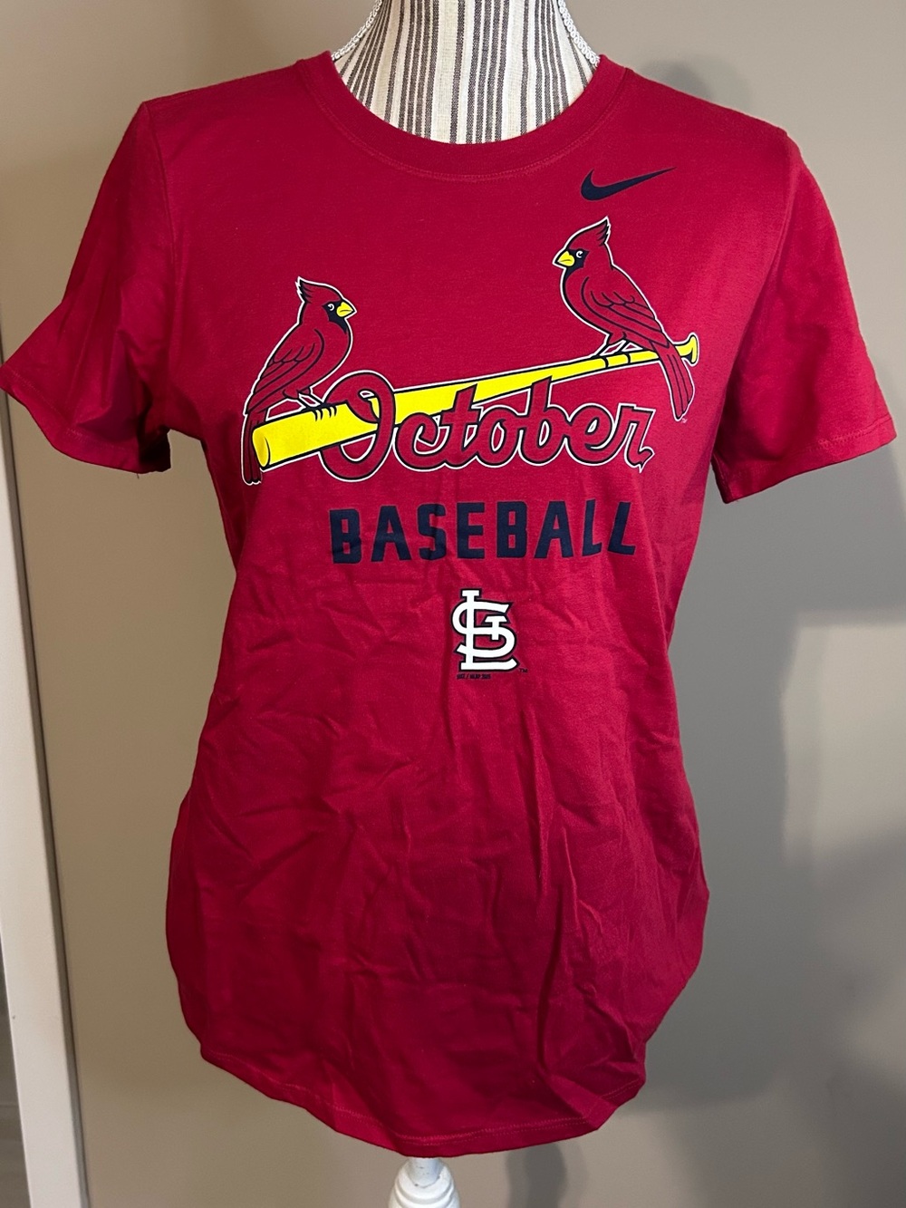 STL Cardinals October Baseball Nike Tee Size L